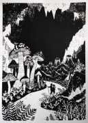 "Miś we wnętrzu Ziemi" plakat, grafika 50x70cm