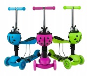HULAJNOGA TRÓJKOŁOWA BALANSOWA DLA DZIECI REGULOWANA JEŹDZIK Z KOSZYKIEM