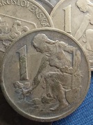Moneta Czechosłowacja 1 Korona 1962