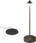 Lampa stołowa LED bezprzewodowa 2700-6000K ściemniana IP44 czarna