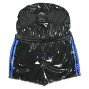 Szorty Slip spodenki ortalion błyszczący czarny  S