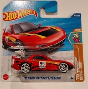 HOT WHEELS '95 MAZDA RX-7 DRIFT 163/250 JBB57 '70 vs '90 9?/10  RESORAK