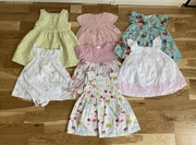 Zestaw 7 sukienek letnich 69/74 Next i inne