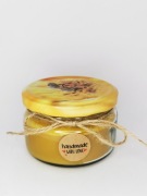 Świeca z wosku pszczelego w słoiku, niepowtarzalna