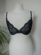 Lounge czarny biustonosz stanik koronkowy r 65/DD