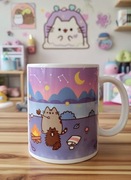 Pusheen kot słodki uroczy prezent dla dziecka kubek Ceramiczny 