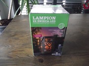 Lampion ze świecą LED , nowy , metalowy