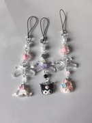 Zestaw 3 breloczków sanrio opis