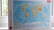 Puzzle Trefl Premium Quality – Mapa Świata, 1000 elementów.
