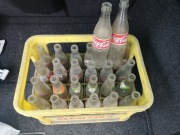 Butelki PRL pepsi, mirinda, 7up, coca cola