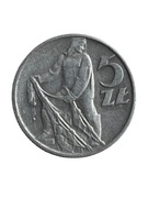 Polska 5 złotych 1960 rok ładna 