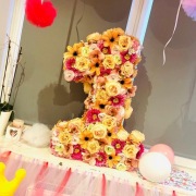 Kwiatowa jedynka na roczek