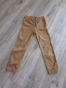 spodnie H&M rozm 134 brąz brązowe letnie 