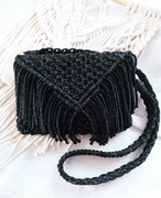 Torebka listonoszka rękodzieło makrama 