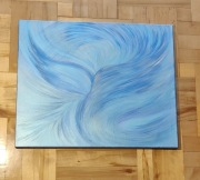 OBRAZ ANIOŁ KOMUNIKACJI Ręcznie malowany Anna Ślusarska 