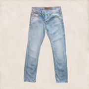 Cipo & Baxx jeansy slim fit jasnoniebieskie  3134