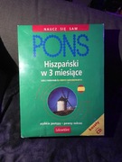 PONS Hiszpanski w 3 miesiace kurs dla srednio zaawansowanych