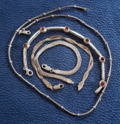Srebro biżuteria PRL 3 bransoletki łańcuszek gratis