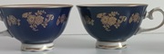 PIĘKNA PORCELANA REICHENBACH ECHT KOBALT FILIŻANKI - 4 SZT