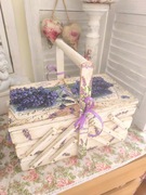 Niciarka shabby lawenda duża