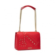 Love Moschino Mała Czerwona Torebka / Listonoszka z Łańcuszkiem