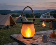 Solarny Lampion PREMIUM – Magia żywego OGNIA w Twoim ogrodzie