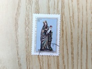 Znaczek pocztowy PRL Piękna Madonna (kasowany)