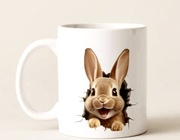 Kubek z motywem zajączeka