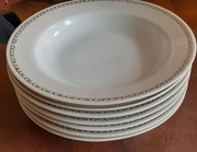 Komplet 6 talerzy głębokich lat 70 XX wieku 