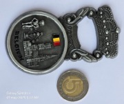 Nowy Metalowy magnes na lodówkę BELGIA Belgium. Opener. Otwieracz. 