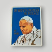 Przypinka vintage z wizyty papieża Jana Pawła II w Polsce 1991