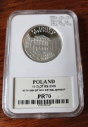 Moneta 90-lecie NIK 10 zł 2009 PR70 dostawa 0