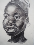 Bolesław Cybis. Somalijczyk.  Oryginalny rysunek. 