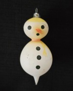 Bombka choinkowa Bałwanek  PRL Bombki na choinkę kształtki  retro vintage 