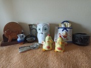 Wyprzedaż, skarbonka korkowe podkładki i inne