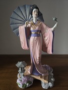 Figura porcelanowa - Franklin Mint - Gejsza wys.30,5 cm.