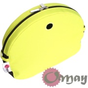 Organizer Obag MOON LIGHT żółty neon – czarny 2 kieszenie | OMAY Handmade