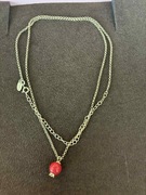 łańcuszek srebrny pozłacany marki Kruk, 58cm