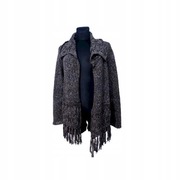 *SWETER FREDZLE BOHO PER UNA XL MARKS & SPENCER CIEPŁY GRUBY FRĘDZLE