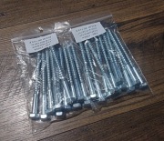 20x Wkręt do Drewna / K 8x100 / Ocynk / Łeb M-10 / Wkręt-Met