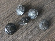 polskie guziki wojskowe PRL bez korony 5 sztuk mniejsze