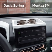 Organizer za ekran Dacia Spring – półka na okulary i telefon – montaż 3M