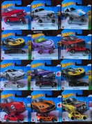 Hot Wheels 12 szt Audi Bugatti RAM Porsche Pagani Nissan  2024