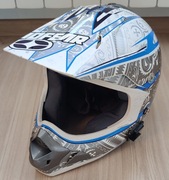 Kask No Fear Prime EVO PAISLEY White roz. M cross enduro biały 