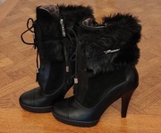 Guess orginalne botki skórzane 37 