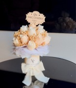 Bukiet ze świec candlebox flowerbox dzień babci i dziadka