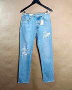 Levi’s 501 Original Jeans Damskie Niebieskie Destroyed W26 L32 Nowe EU