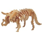 Puzzle drewniane 3 D_Triceratops_Dinozaur