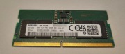 Pamięć RAM SODIMM DDR5 Samsung DDR5 8 GB 5600 MHz 1Rx16 do laptopa