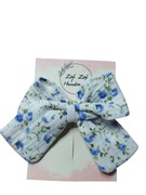 Duża kokarda muślinowa w drobne kwiatuszki 